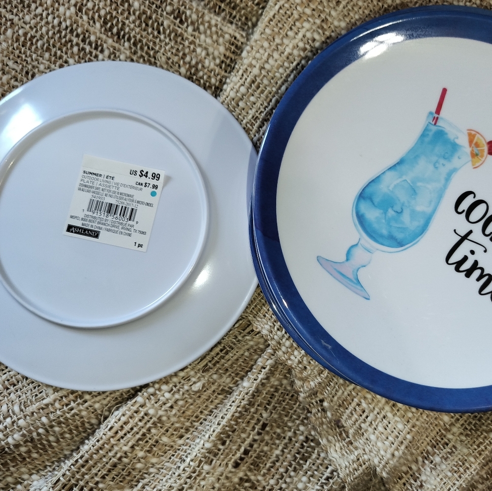 8 New Ashland Summer Plates "Cocktail Time!" - Picture 5 of 6